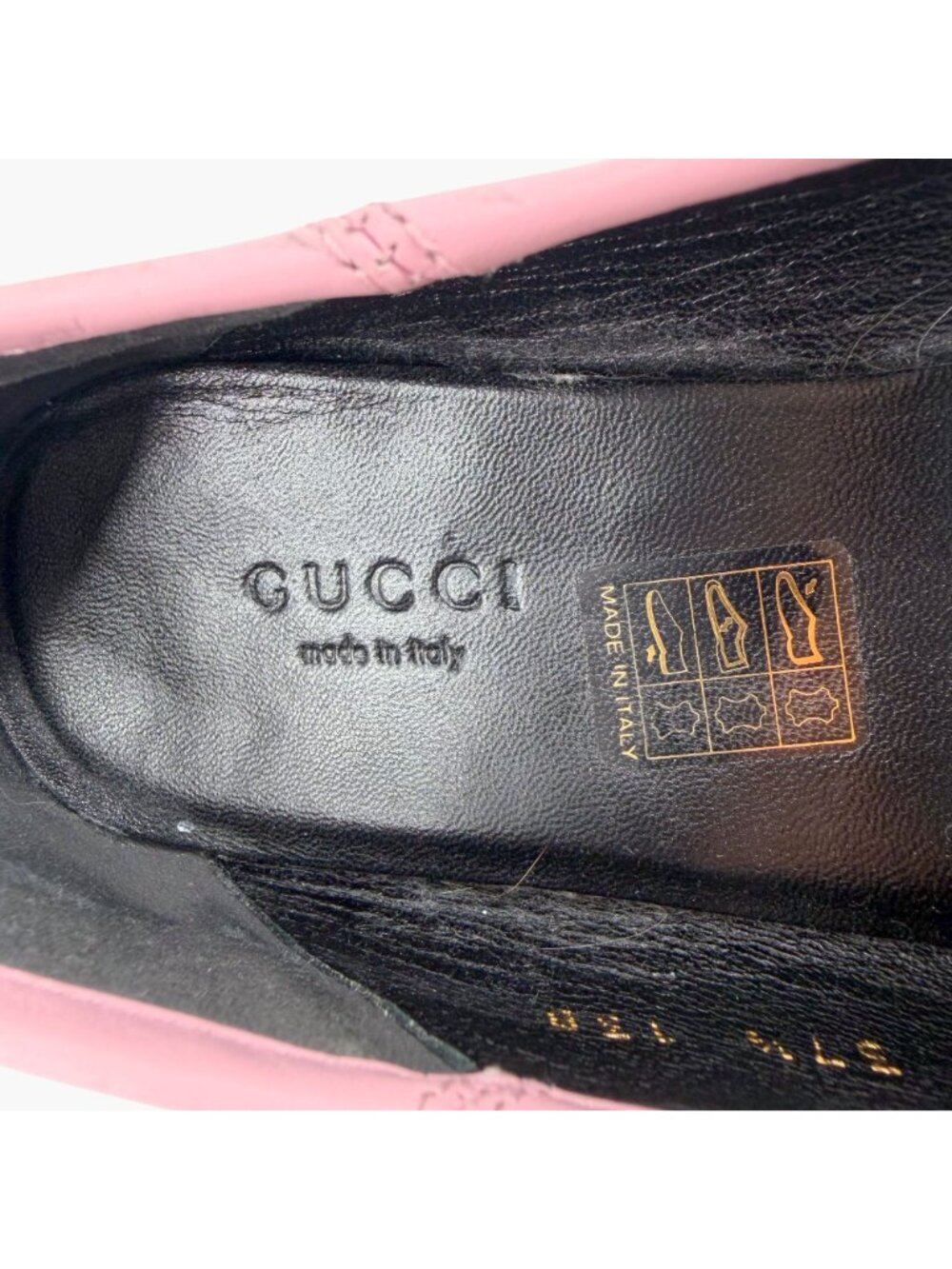 Gucci Mystic Cat Brixton Horsebit Loafers Pink Leather Size 37.5 US 7.5 Women's - Picture 14 of 15